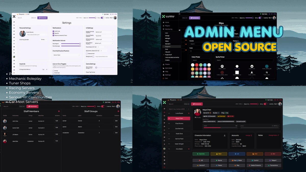 Admin Menu FiveM | Open Source